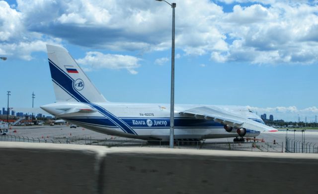 Antonov An-124 Ruslan (RA-82078) - This plane has been parked in Toronto since ~2020. Canada closed its airspace to Russian planes the day it landed, so it has been stuck for a while.