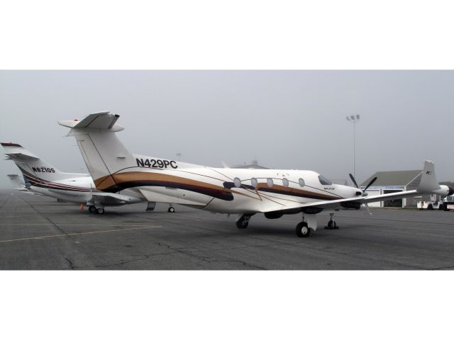 Pilatus PC-12 (N429PC) - Another foggy day at Nantucket.