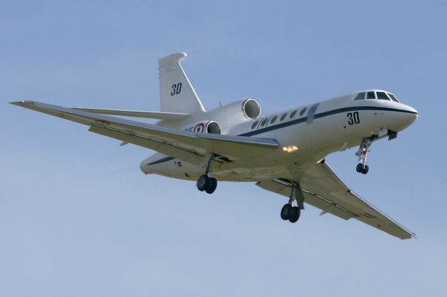 Dassault Falcon 50 (FNY30) - French Naval Aviation Dassault Falcon 50 SurMar, Landing Rwy 25, Lann Bihoué Air Base (LFRH-LRT) Open day 2012