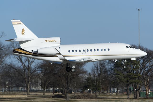 Dassault Falcon 900 (N700FL) - "Flying Lion" returning home. -February 2014. 