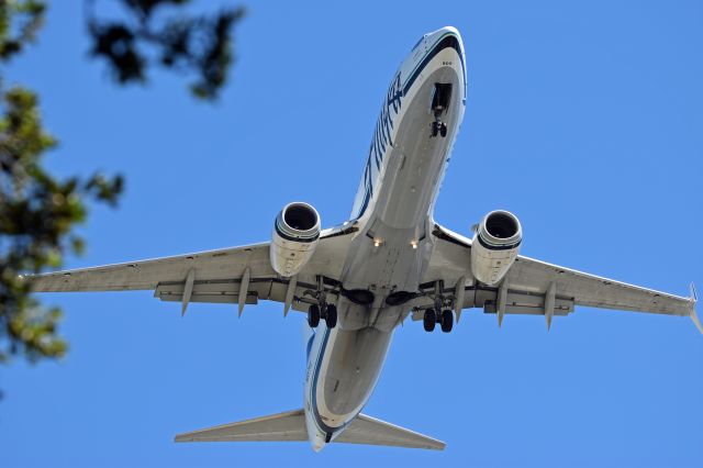 Boeing 737-700 (N557AS) - Alaska flight on final approach to KSJC coming from Seattle (KSEA)