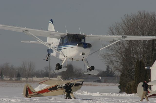 STINSON V-77 Reliant (N6959M) - N6959M Departs Ski Plane Fly-In Oshkosh Pioneer Airport