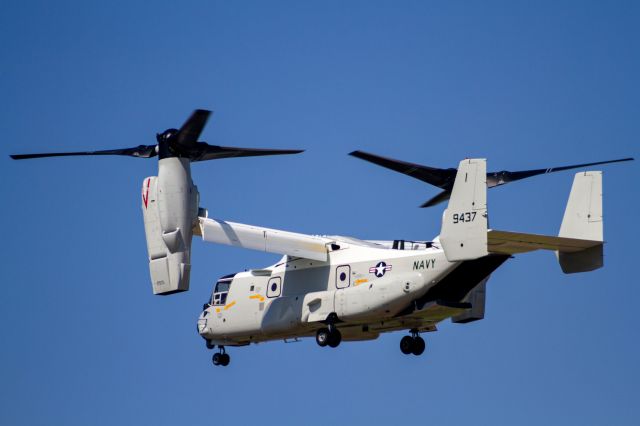 Bell V-22 Osprey (16-9437) - This Osprey is brand new to the US Navy.  It is going to replace the C-2.