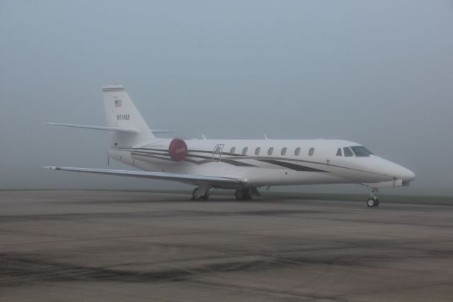 Cessna Citation Sovereign (N110LE) - Parked on ramp on 7/5/11