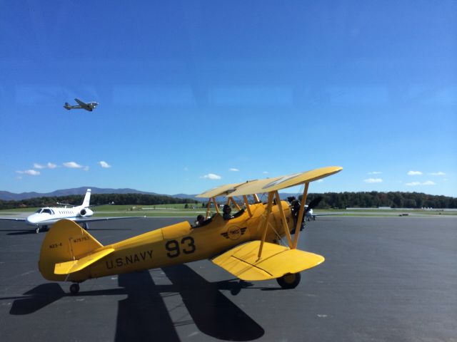 Experimental 100kts-200kts (N75753) - How often do you see a 1942 Stearman and a DC3 in the same picture?  a rel=nofollow href=http://www.fly-hope-dream.org/http://www.fly-hope-dream.org//a giving a ride with a DC3 doing pattern work in the background.