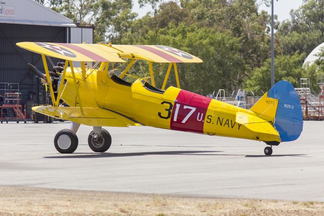 VH-YSM — - Boeing Stearman PT-17 Kaydet (VH-YSM) parked in the general aviation area at Wagga Wagga Airport.