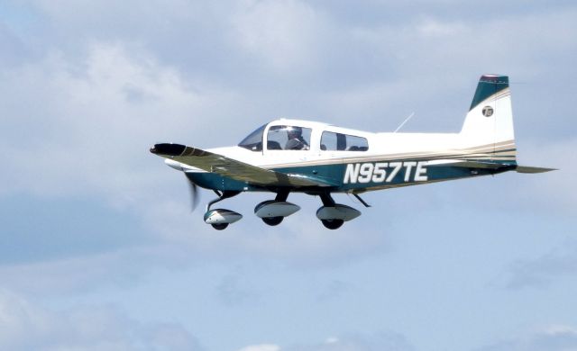 Grumman AA-5 Tiger (N957TE) - Shortly after departure is this 2004 Grumman Tiger in the Summer of 2019.