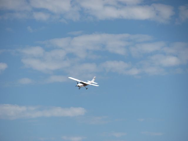 Cessna Skylane (N2465F) - Small Cessna plane landing at the Hays Regional Airport