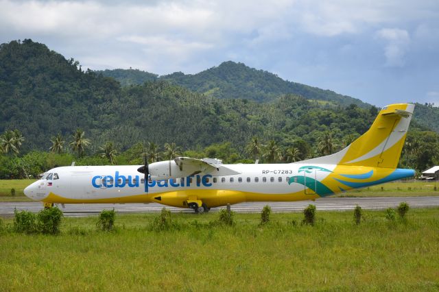 Aerospatiale ATR-72-600 (RP-C7283) - Standing near the highway of RW36