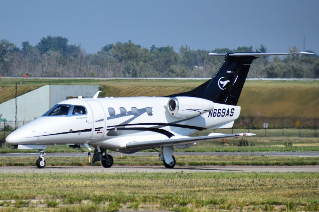 Embraer Phenom 100 (N669AS) - N669AS operating as XSR669 from Rochester New York (ROC) to Buffalo New York (BUF) on August 24th 2020