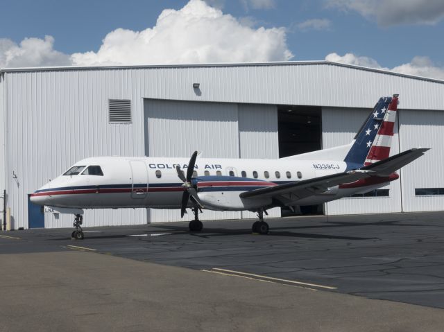 Saab 340 (N339CJ) - 7 SEP 2017. Colgans aircraft on the way out.