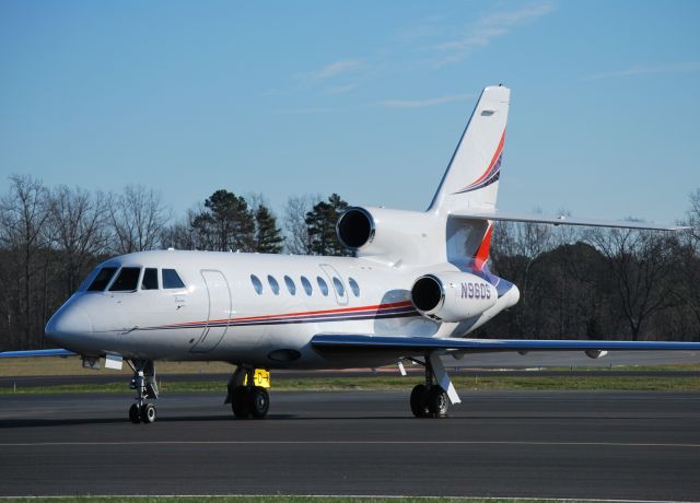 Dassault Falcon 50 (N960S) - BILLABONG AIR II INC "Bloomin Onion" at KJQF for the Grand Opening of the newest PDQ Restaurant in Concord, NC - 1/20/13