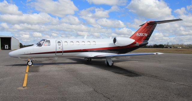 Cessna Citation CJ3 (N357N) - A Cessna Citation CJ3 on the ramp at H.L. Sonny Callahan Airport, Fairhope, AL - February 27, 2019.