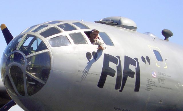 Boeing B-29 Superfortress (FIFI) - B-29 FIFI flying museum makes a stop at KGYH