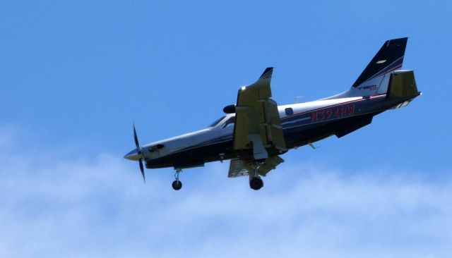 Daher-Socata TBM-900 (N394RW) - On final is this 2017 Daher-Socata TBM-910 in the Spring of 2019.