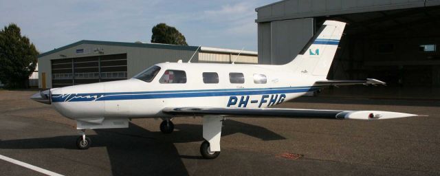 Piper Malibu Mirage (VH-UWM) - This is PH-FHG at Lelystad Airport before the big trip to Orange in Australia, July 2013