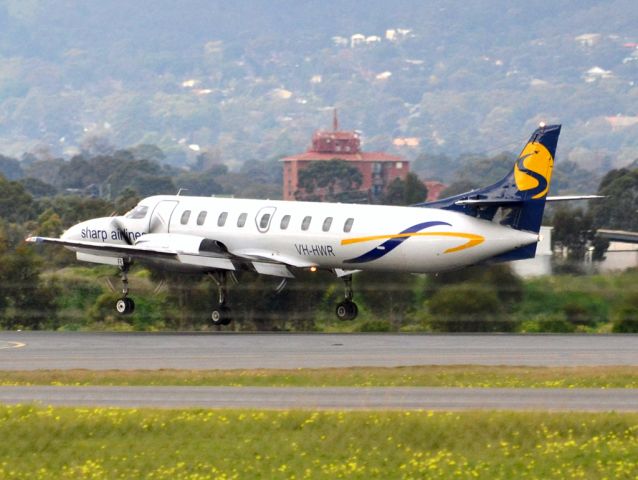 Fairchild Dornier SA-227DC Metro (VH-HWR) - About to put down on runway 05. Thursday 12th July 2012.