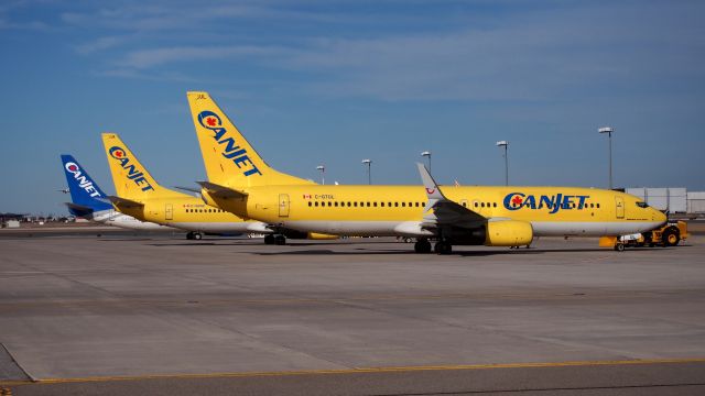 Boeing 737-800 (C-GTUL) - C-GTUL, C-GDGZ and C-FYQN April 14, 2015