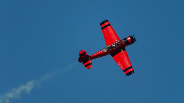 YAKOVLEV Yak-52 (VH-ULT) - This aircraft was lost over water in a fatal accident some time after this performance.  RIP.
