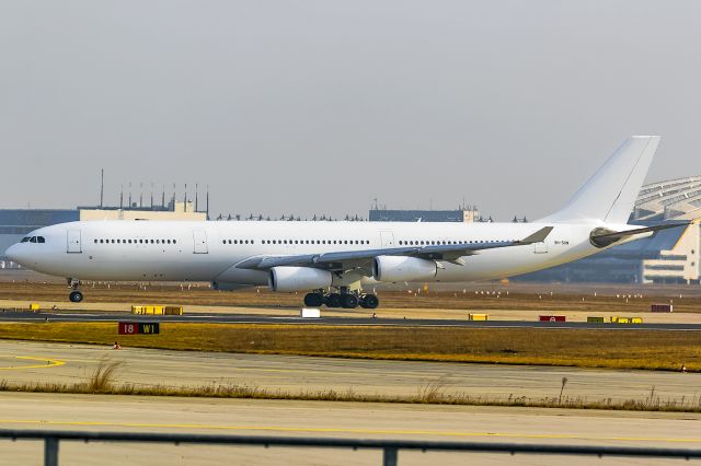 Airbus A340-300 (9H-SUN) - rara guest in Frankfurt,first picture here, 2017-02-09.