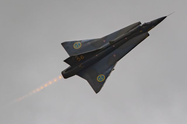 SE-DXR — - SAAB J35 performing display at Sola airport summer 2022