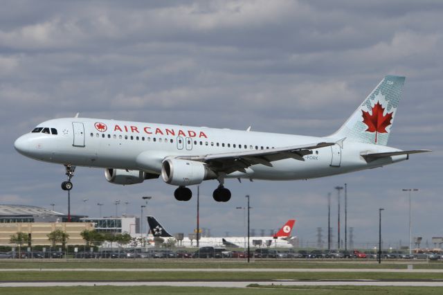 Airbus A320 (C-FDRK) - May 6, 2010 - arrived Toronto