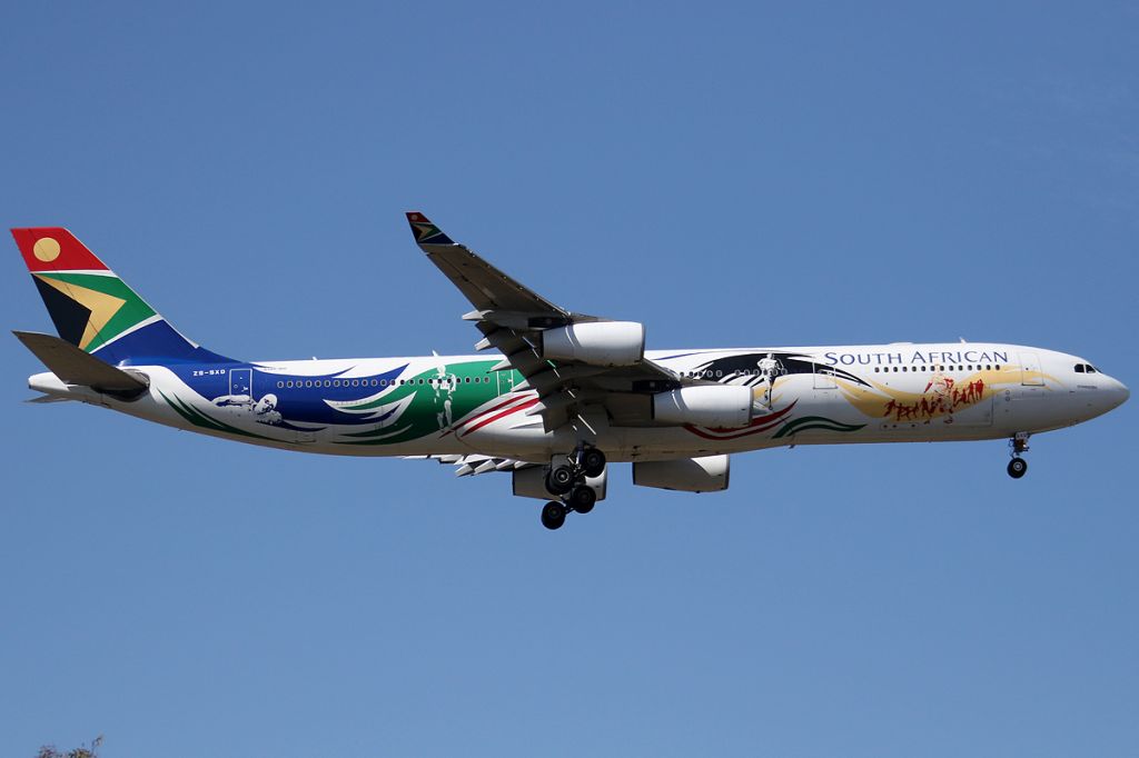 Airbus A340-300 (ZS-SXD) - on 26 April 2017