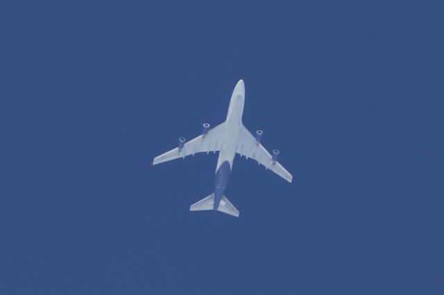 Boeing 747-400 (N499MC) - August 8th 2020: Overflying above Hakodate city, Japan. ANC to ICN.