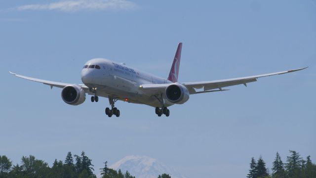 Boeing 787-9 Dreamliner (TC-LLM) - BOE231 on final to Rwy 34L to complete a flight test on 6.26.20. (ln 1001 / cn 65812).