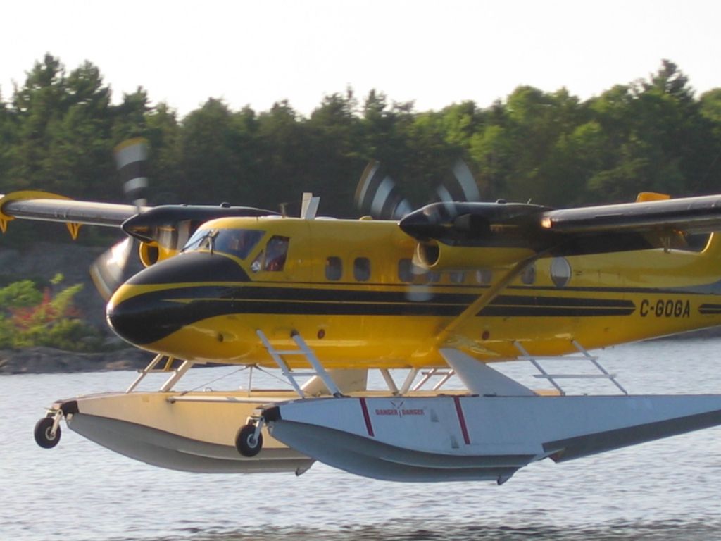 De Havilland Canada DHC-3 Otter (C-GOGA) - Water Bomber at work on French River, Ontario