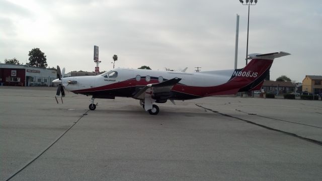 Pilatus PC-12 (N808JS) - PILATUS VISITING FULLERTON MUNICIPAL AIRPORT