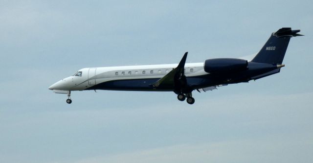 Embraer 175 (N6GD) - On final is this 2007 Embraer Legacy 600/650 in the Spring of 2021.