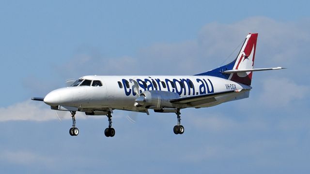 Swearingen Merlin 3 (VH-OGX) - Fairchild SA226-TC. CASAIR VH-OGX final runway 03 YPPH 310719.