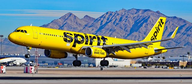 Airbus A321 (N670NK) - N670NK Spirit Airlines Airbus A321-231 s/n 7106 - Las Vegas - McCarran International (LAS / KLAS)br /USA - Nevada,  January 28, 2019br /Photo: TDelCoro