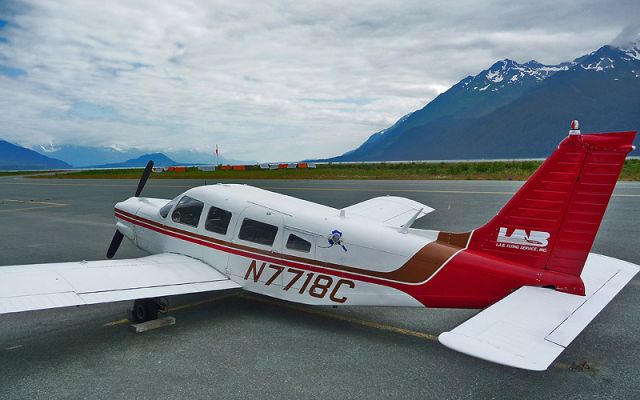 Piper Saratoga (N7718C) - Got a few hours in 18C back in the 90s while flying for Layton & Lynn. Went to the SE Alaska State Fair in Haines in 2010 (my first time back in 15 years) and while waiting for our flight to Juneau, I snapped this shot. Standing there on the Haines ramp looking down the canal sure brought back some memories.