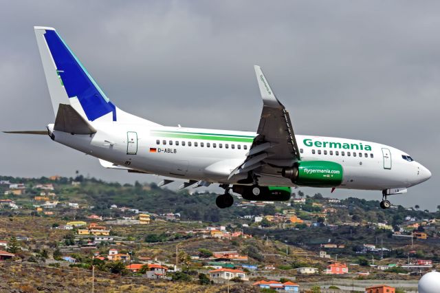 Boeing 737-700 (D-ABLB) - The Germania B737 has a new tail, the new tail arrived to TLV by CAL Cargo company, A little background: On Wednesday 28 March 2018 Time: 06:20 A Germania Boeing 737-700 (D-ABLB) was involved in a ground collision accident with an El Al Boeing 767-300ER (4X-EAK) at Tel Aviv-Ben Gurion International Airport, Israel. Germania flight ST4915 was being pushed back from the gate when the tail fin impacted the right hand horizontal stabilizer of El Al flight LY385. Both flights were cancelled. 