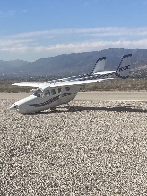 Cessna Super Skymaster (N79C) - bad landing