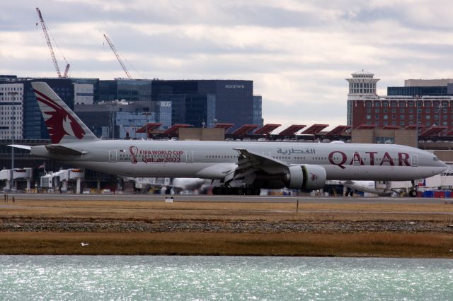 BOEING 777-300ER (A7-BES) - 'FIFA World Cup Qatar 2022' markings.