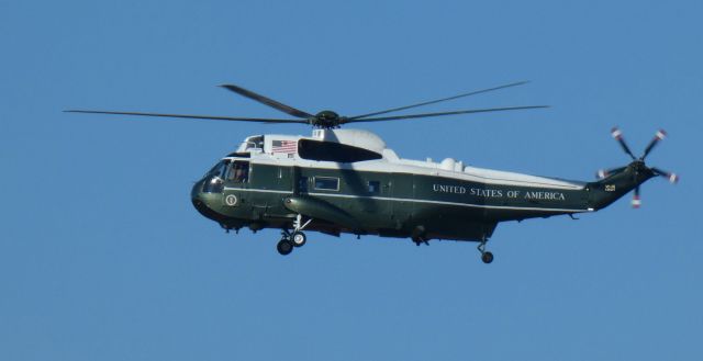 Sikorsky Sea King (15-9357) - About to touch down is this United States Marine Corps Sikorsky UH-3D Sea King rotorcraft with President Biden making a campaign stop in the Autumn of 2024.