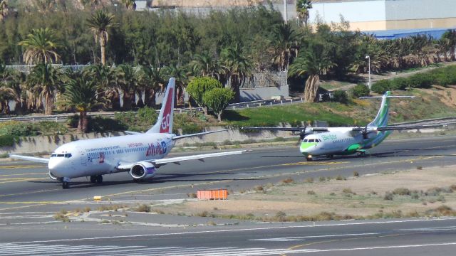 Boeing 737-700 (OM-GTB) - OM-GTB Go2Sky Boeing 737-49R LPA/GCLP Spotting