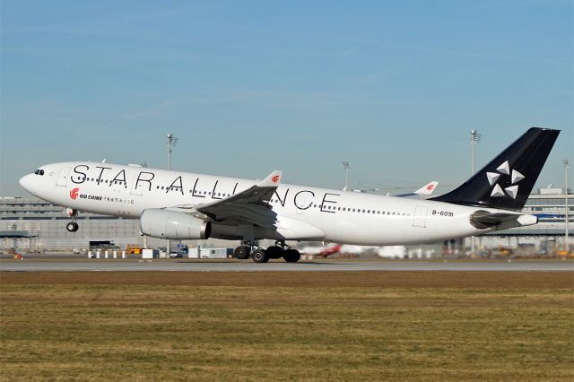 Airbus A330-200 (B-6091) - Airbus A330-243, Air China, B-6091, EDDM, München-Franz Josef Strauss Airport, 24.Jan.2018