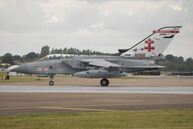 — — - July 18th, 2011. ZA600 Tornado GR.4 95th Anniversary Scheme. Scrapped at RAF Leeming , 2018.