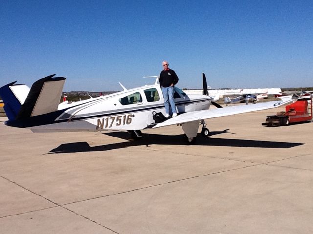 Beechcraft 35 Bonanza (N17516) - At Kerrville, Tx