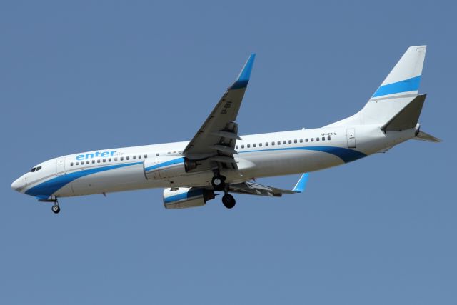Boeing 737-800 (SP-ENV) - 22/04/2023: Flight from Valladolid (VLL), Spain on short final to runway 30.