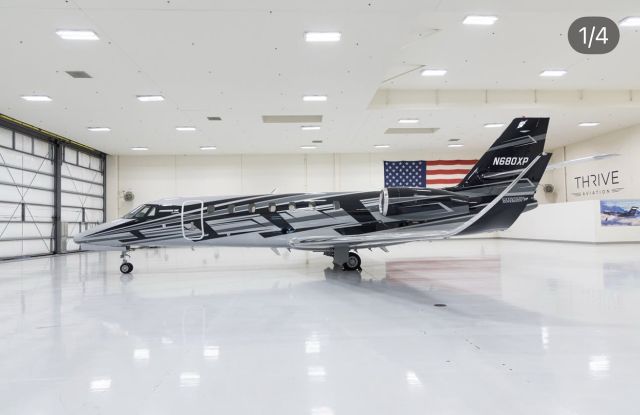 Cessna Citation Sovereign (N680XP) - Sitting in the Thrive Hanger