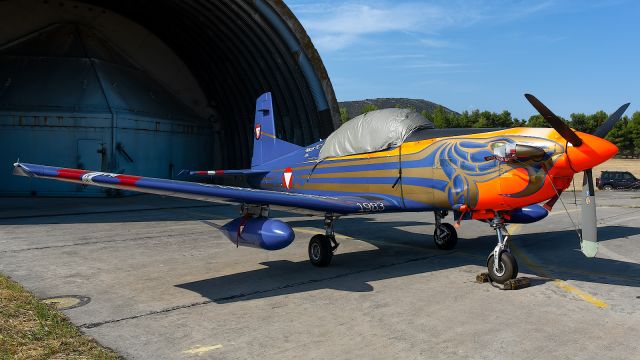 Pilatus PC-7 Astra (3HFC) - Austrian Air Force PC-7 (3H-FC). Athens Flying Week 2023.