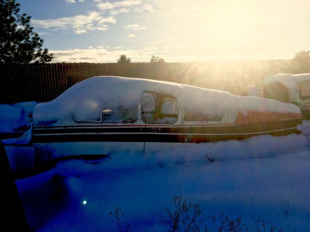 Beechcraft 55 Baron (N5182C) - Almost nothing is known about this aircraft. Extensive searches of its tail number only reveal that its last flight was to Florida. I found it all the way up in Washington sitting in an airplane graveyard across the street from Deer Park Airport.