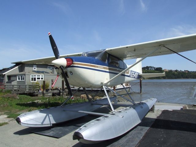 Cessna Skywagon 180 (N254OK) - Out of the water on Richardson Bay near San Fan