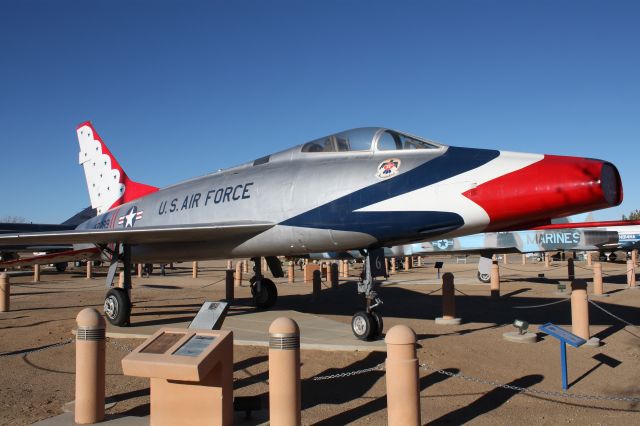 54-2299 — - F-100 Super Sabre at Joe Davies Heritage Air Park, Palmdale, CA, near Blackbird Park.