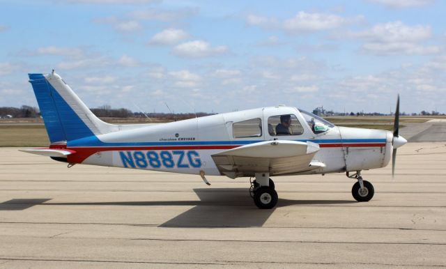 Piper Cherokee (N888ZG) - Whiteside Co. Airport 3 April 2022br /This neat little Cherokee Cruiser stopped thru for some fuel before heading back home to the Chicagoland.br /Gary C. Orlando Photo